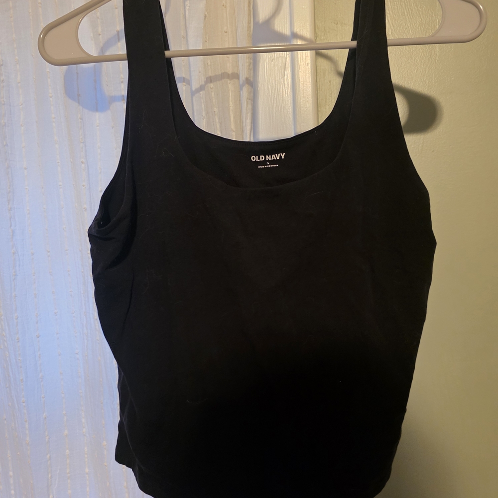 Old Navy Black Scoop Neck Tank
